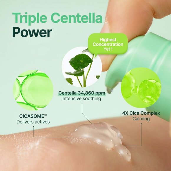 PURITO Centella Unscented Serum Facial Serum for Sensitive Acne Prone KOREAN NEW - Picture 2 of 2
